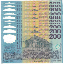Load image into Gallery viewer, Sri Lanka 10x 200 Rupees 1998 UNC Commemorative

