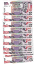 Load image into Gallery viewer, Sri Lanka 10x 20 Rupees 1995 UNC
