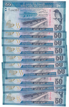 Load image into Gallery viewer, Sri Lanka 10x 50 Rupees 2010 UNC "V/1"

