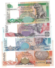 Load image into Gallery viewer, SET Sri Lanka 10, 20, 50 &amp; 100 Rupees 1995 UNC
