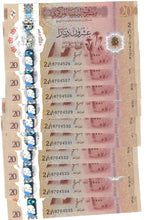 Load image into Gallery viewer, Libya 10x 20 Dinars 2025 UNC
