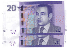 Load image into Gallery viewer, Morocco 2x 20 Dirhams 2012 (2013) UNC MATCHING NUMBER PAIR [3]
