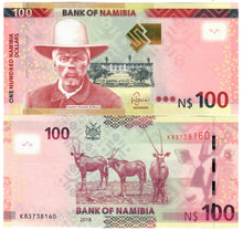 Load image into Gallery viewer, Namibia 100 Dollars 2018 UNC &quot;Shiimi&quot;
