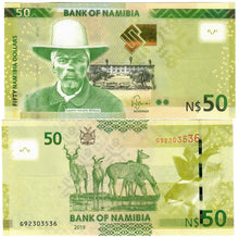 Load image into Gallery viewer, Namibia 10x 50 Dollars 2019 UNC &quot;Shiimi&quot;
