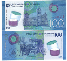 Load image into Gallery viewer, Nicaragua 10x 100 Cordobas 2021 (2024) UNC "AA"
