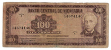 Load image into Gallery viewer, Nicaragua 100 Cordobas 1979 VG
