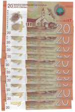 Load image into Gallery viewer, Nicaragua 10x 20 Cordobas 2022 (2024) UNC "AA"

