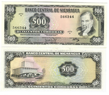 Load image into Gallery viewer, SET Nicaragua 500 &amp; 1000 Cordobas 1972 UNC
