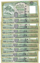 Load image into Gallery viewer, Nepal 10x 100 Rupees 2019 UNC
