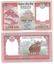 Load image into Gallery viewer, SET Nepal 5 &amp; 10 Rupees 2024 UNC
