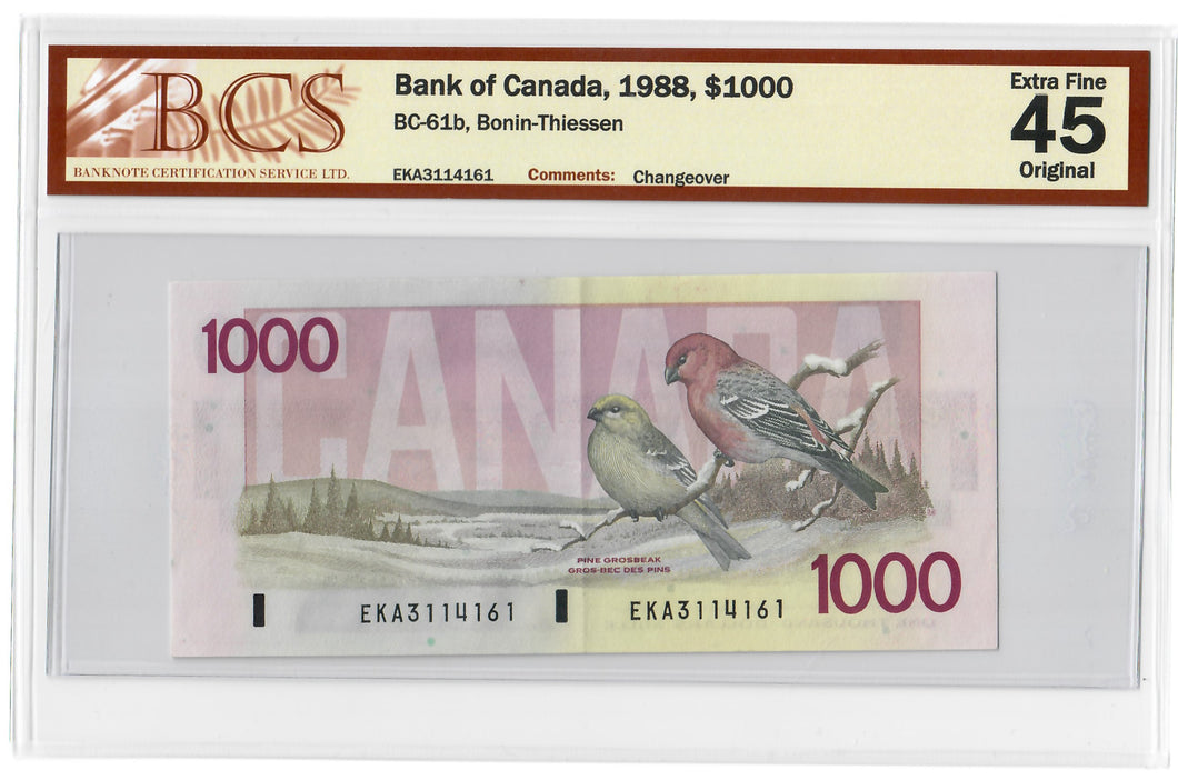 Canada 1000 Dollars 1988 EF 