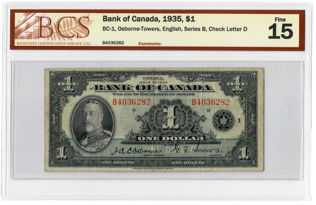 Canada 1 Dollar 1935 F 