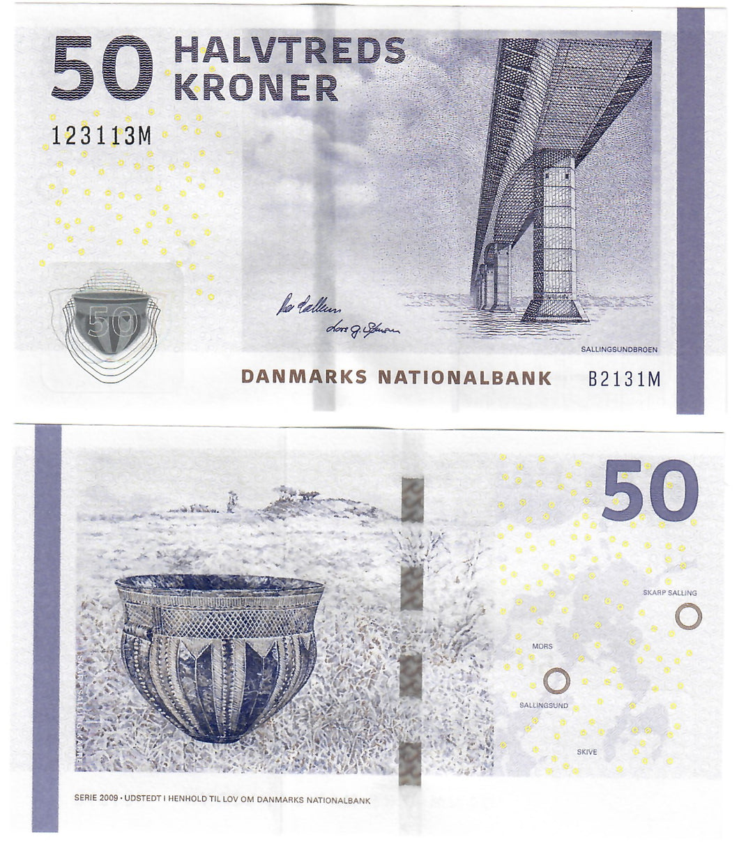 Denmark 50 Kroner 2009 (2013) UNC Callesen/Sorensen
