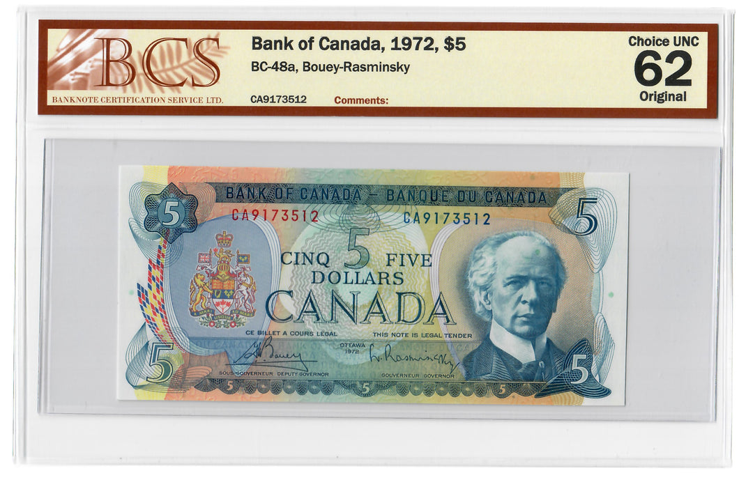 Canada 5 Dollars 1972 Ch UNC 