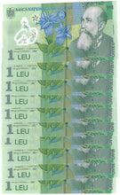 Load image into Gallery viewer, Romania 10x 1 Leu 2025 UNC
