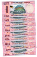 Load image into Gallery viewer, Rwanda 10x 5000 Francs 2024 UNC
