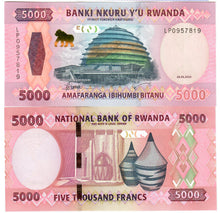 Load image into Gallery viewer, Rwanda 10x 5000 Francs 2024 UNC
