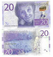 Load image into Gallery viewer, Sweden 20 Kronor 2015 UNC Gernandt/Ingves
