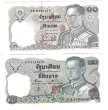 Load image into Gallery viewer, SET Thailand 10 &amp; 20 Baht 1980-81 UNC
