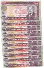 Load image into Gallery viewer, Turkmenistan 10x 500 Manat 1995 UNC
