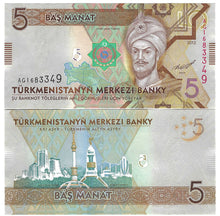 Load image into Gallery viewer, SET Turkmenistan 1, 5 &amp; 10 Manat 2012 UNC
