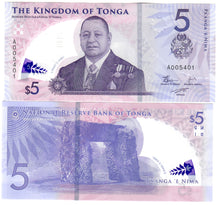 Load image into Gallery viewer, SET Tonga 2, 5, 10 &amp; 20 Pa&#39;anga 2023 (2024) UNC &quot;A&quot;
