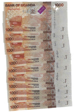 Load image into Gallery viewer, Uganda 10x 1000 Shillings 2022 UNC
