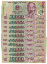 Load image into Gallery viewer, Vietnam 10x 10000 Dong 2024 UNC
