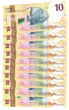 Load image into Gallery viewer, Curacao and Sint Maarten (Saint Martin) 10x 10 Caribbean Guilders 2025 UNC &quot;C&quot;
