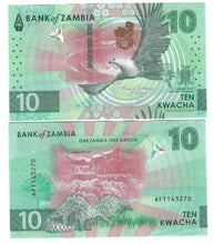 Load image into Gallery viewer, Zambia 10x 10 Kwacha 2024 (2025) UNC
