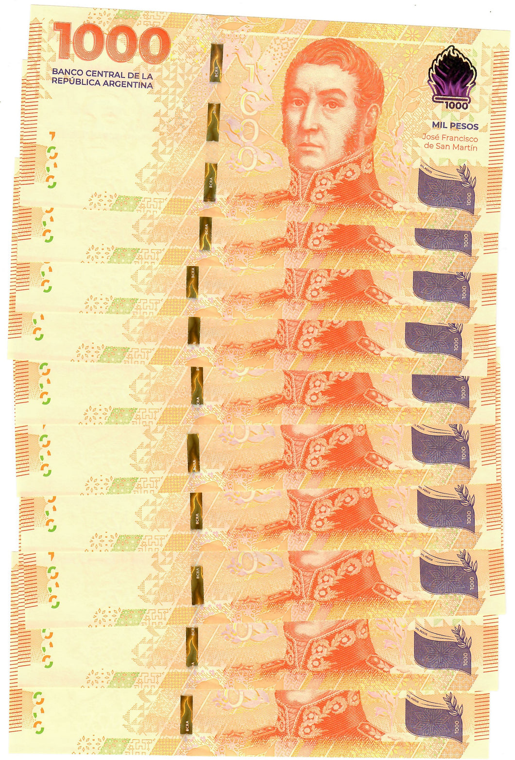 Argentina 10x 1000 Pesos 2023 UNC