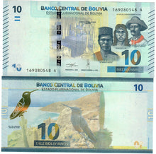 Load image into Gallery viewer, Bolivia 10x 10 Bolivianos 2018 UNC
