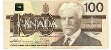 Load image into Gallery viewer, Canada 100 Dollar 1988 F &quot;AJX&quot; Thiessen-Crow Replacement Hidden BPN
