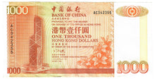 Load image into Gallery viewer, Hong Kong 1000 Dollars 1994 VF/EF Bank of China
