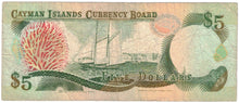 Load image into Gallery viewer, Cayman Islands 5 Dollar 1991 F
