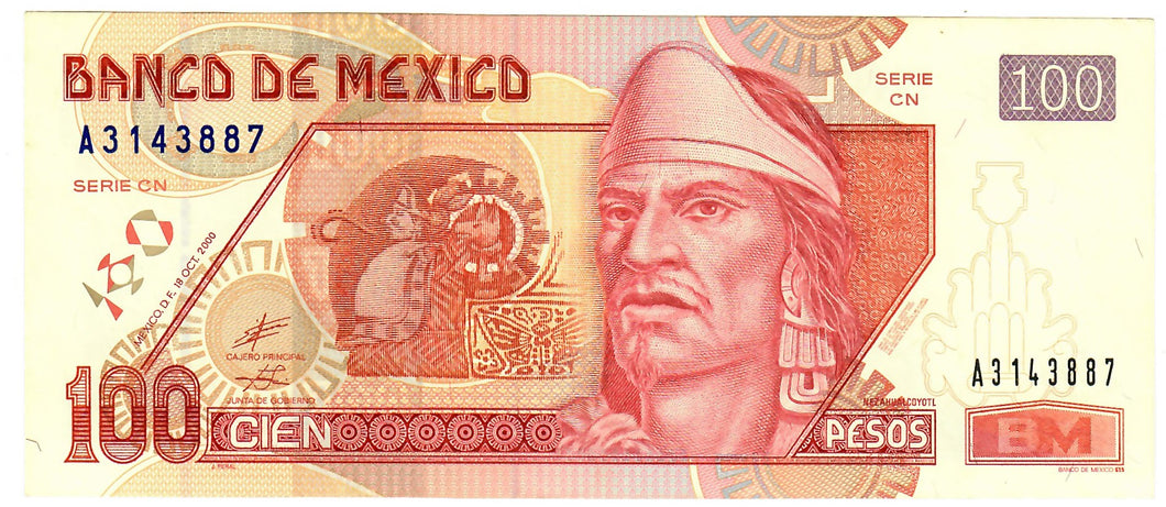 Mexico 100 Pesos 2000 UNC