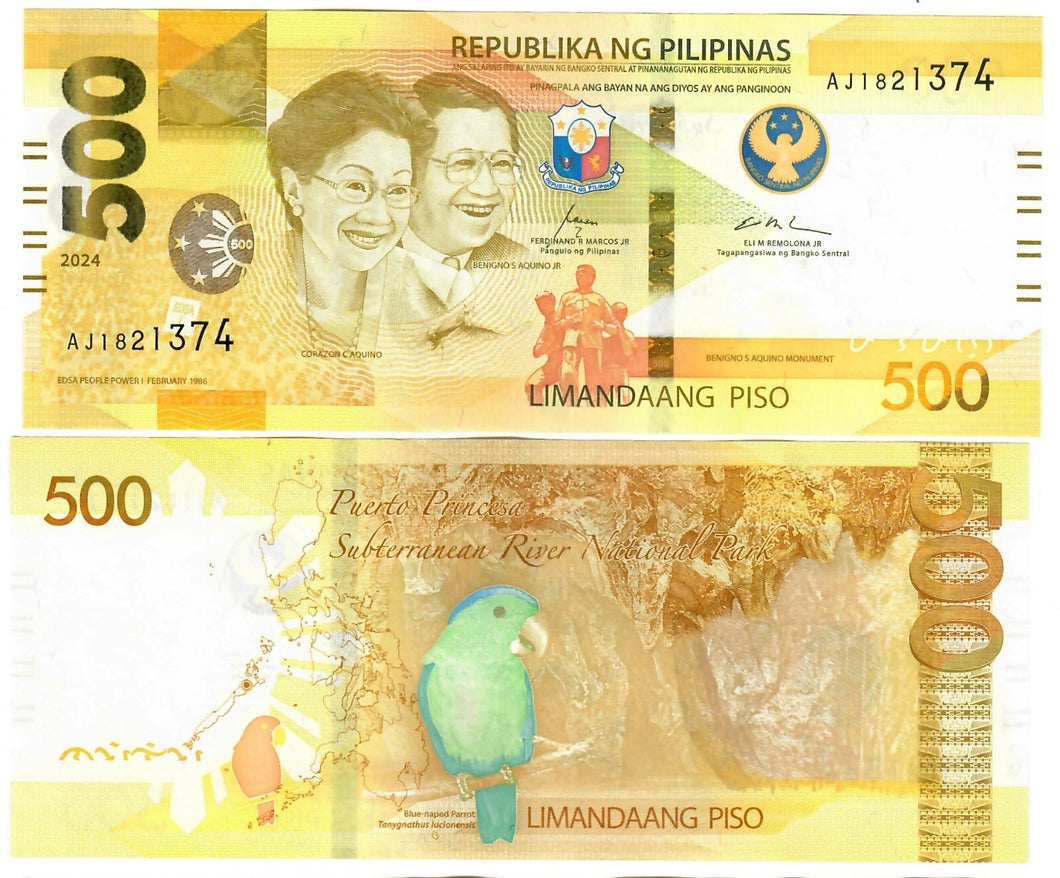 The Philippines 500 Piso 2024 aUNC