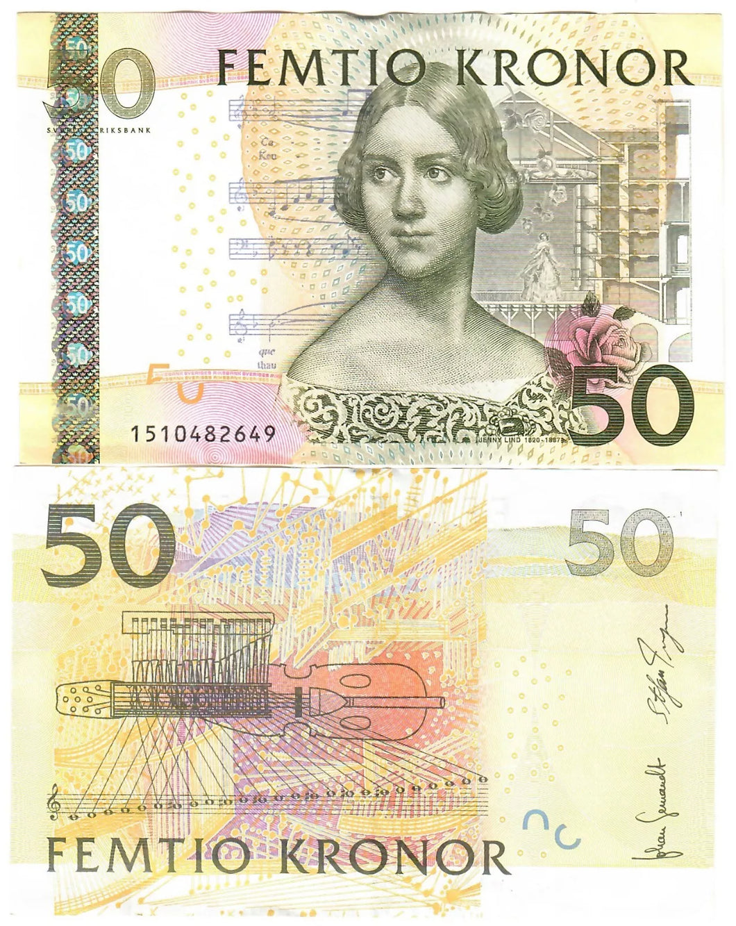 Sweden 50 Kronor 2004 (2011) aUNC Gernandt/Ingves