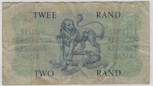 Load image into Gallery viewer, South Africa 2 Rand 1962 VG/F "Rissik"
