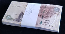 Load image into Gallery viewer, Egypt 100x 1 Pound 2020 UNC mint BUNDLE
