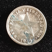 Load image into Gallery viewer, Caribbean 10 Centavos 1949 90.0% Silver
