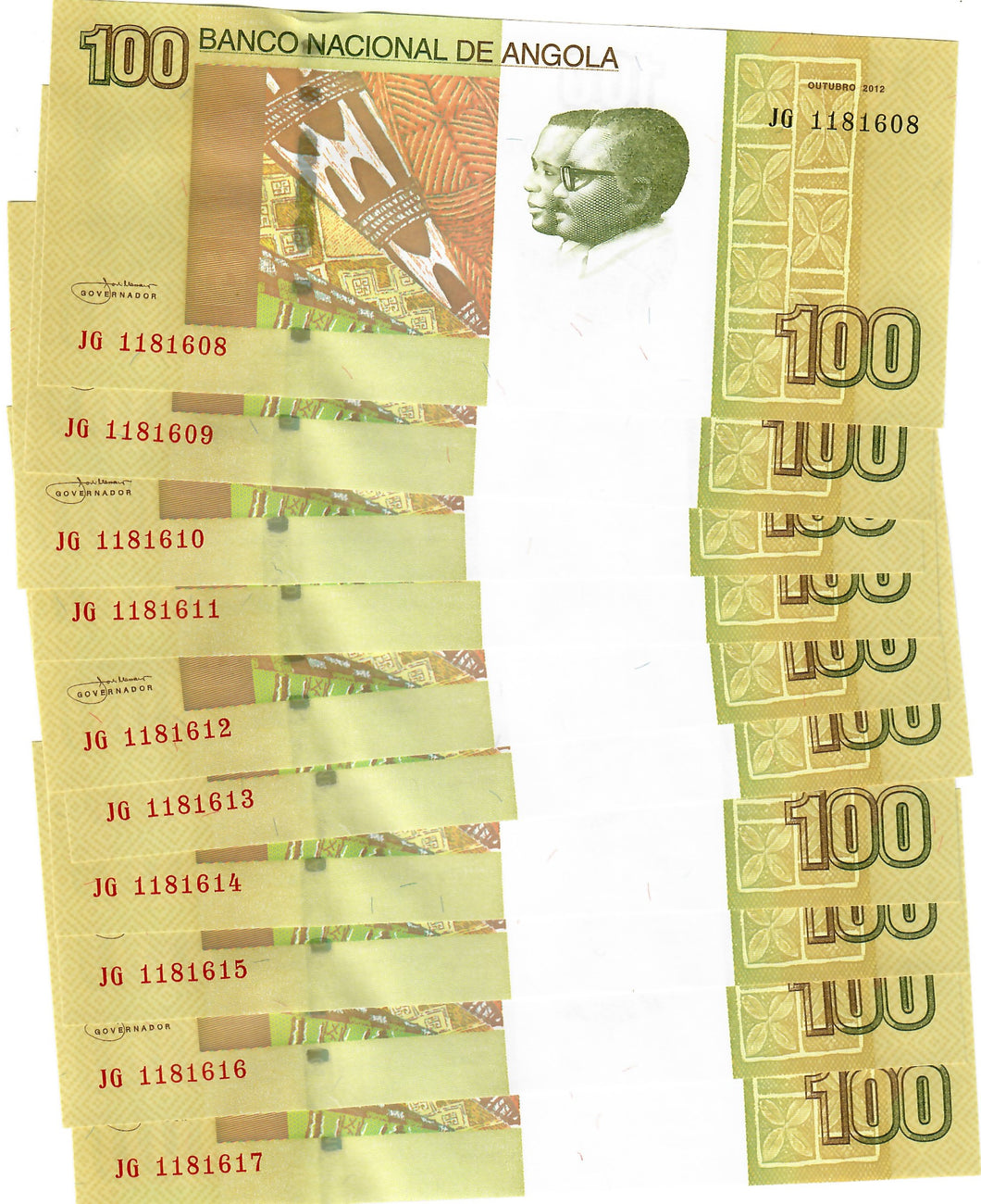 Angola 10x 100 Kwanzas 2012 (2013) UNC