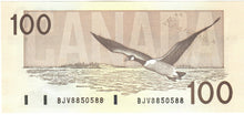 Load image into Gallery viewer, Canada 100 Dollars 1988 UNC &quot;BJV&quot; Knight-Dodge RADAR
