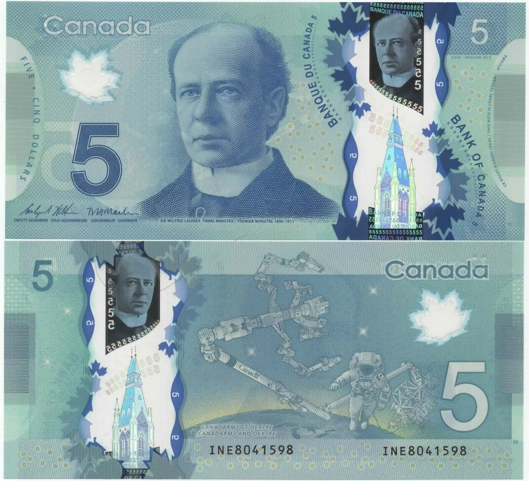 Canada 5 Dollars 2013 (2021) INE Wilkins-Macklem GEM UNC