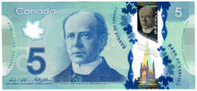 Load image into Gallery viewer, Canada 5 Dollars 2013 aUNC &quot;HCZ0008755&quot; Wilkins-Poloz LOW

