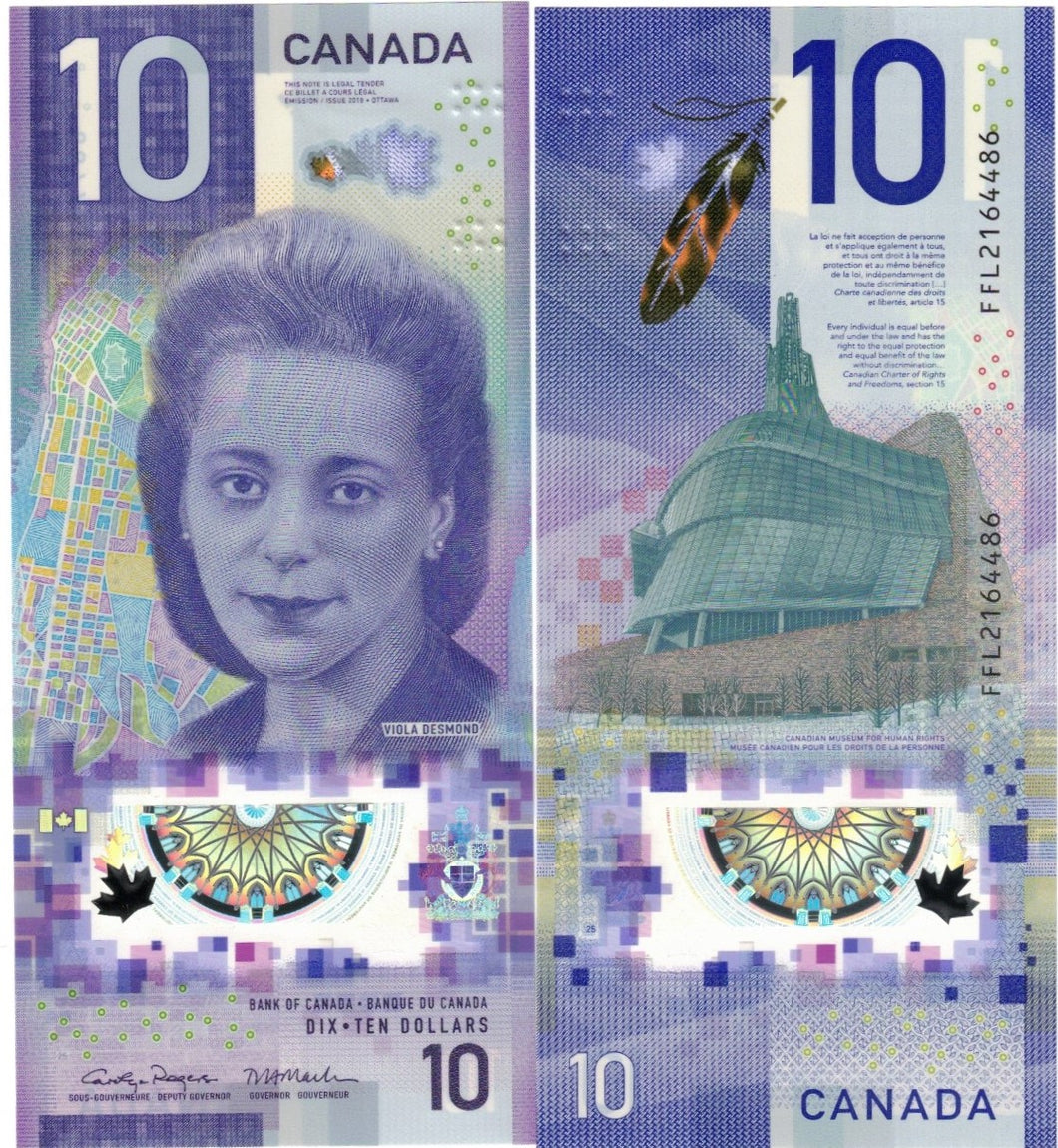 Canada 10 Dollars 2018 (2022) UNC 
