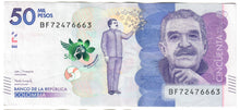 Load image into Gallery viewer, Colombia 50,000 Pesos 2018 F/VF
