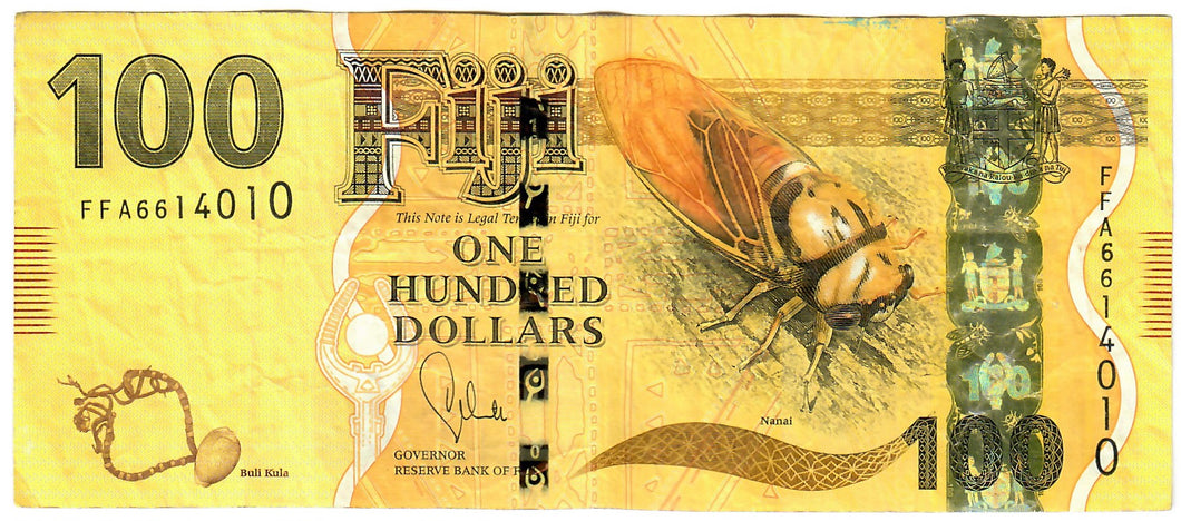 Fiji 100 Dollars 2013 F