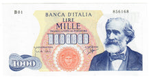 Load image into Gallery viewer, Italy 1000 Lire 1962 UNC
