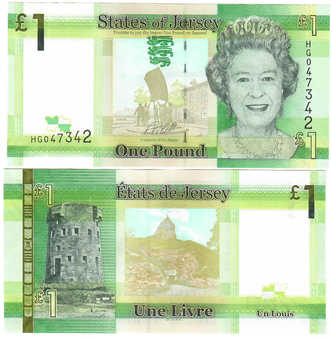 Jersey 1 Pound 2010 (2018) UNC 